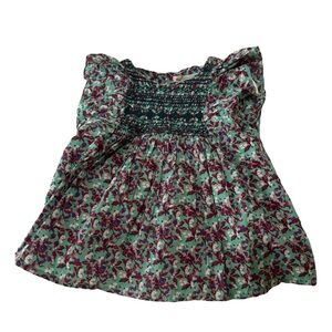 Flower pattern blouse